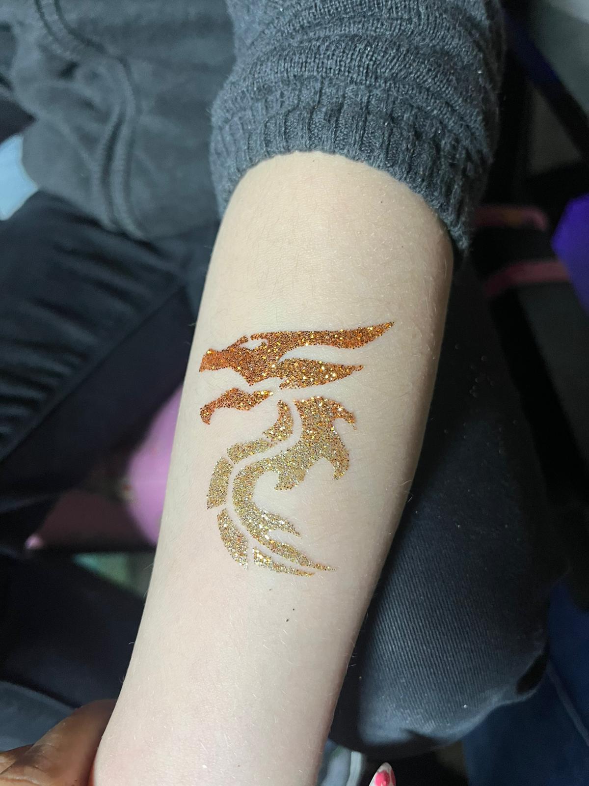 Tatouages éphémères pailletés pour enfants